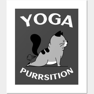 yoga cat Posters and Art